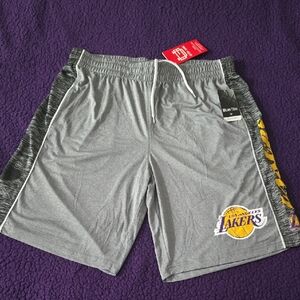 Los Angeles Lakers Gray Athletic Shorts